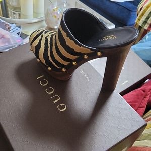 Gucci clog heels